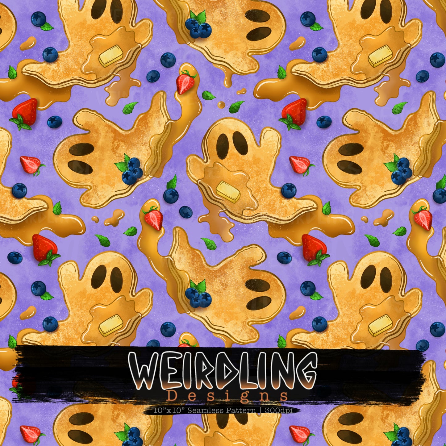 Boo-Berry Pancakes - Limited Seamless Design - 5 Colourways