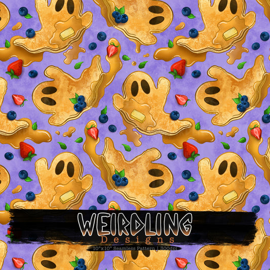 Boo-Berry Pancakes - Limited Seamless Design - 5 Colourways