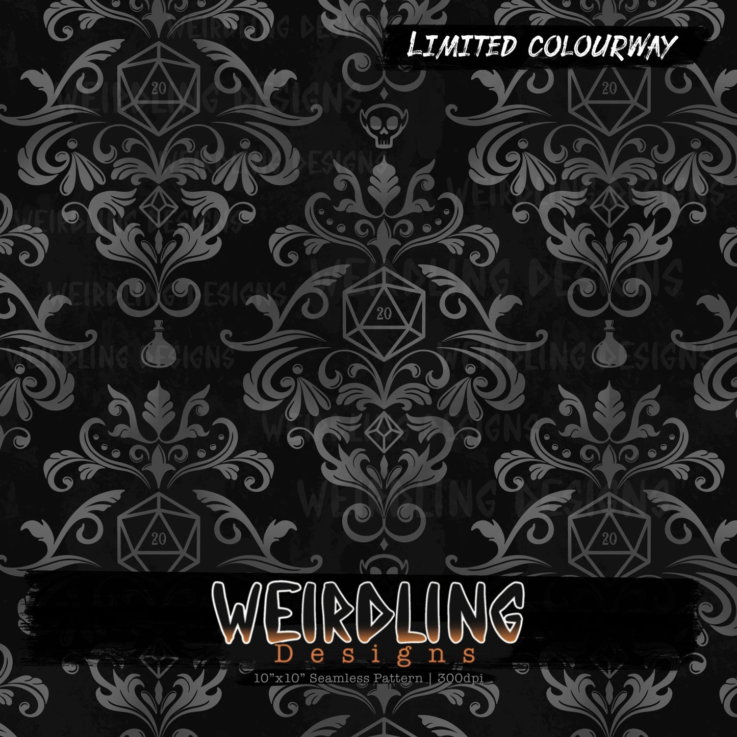 Dungeons & Damask - Limited Seamless Design - 9 Colourways