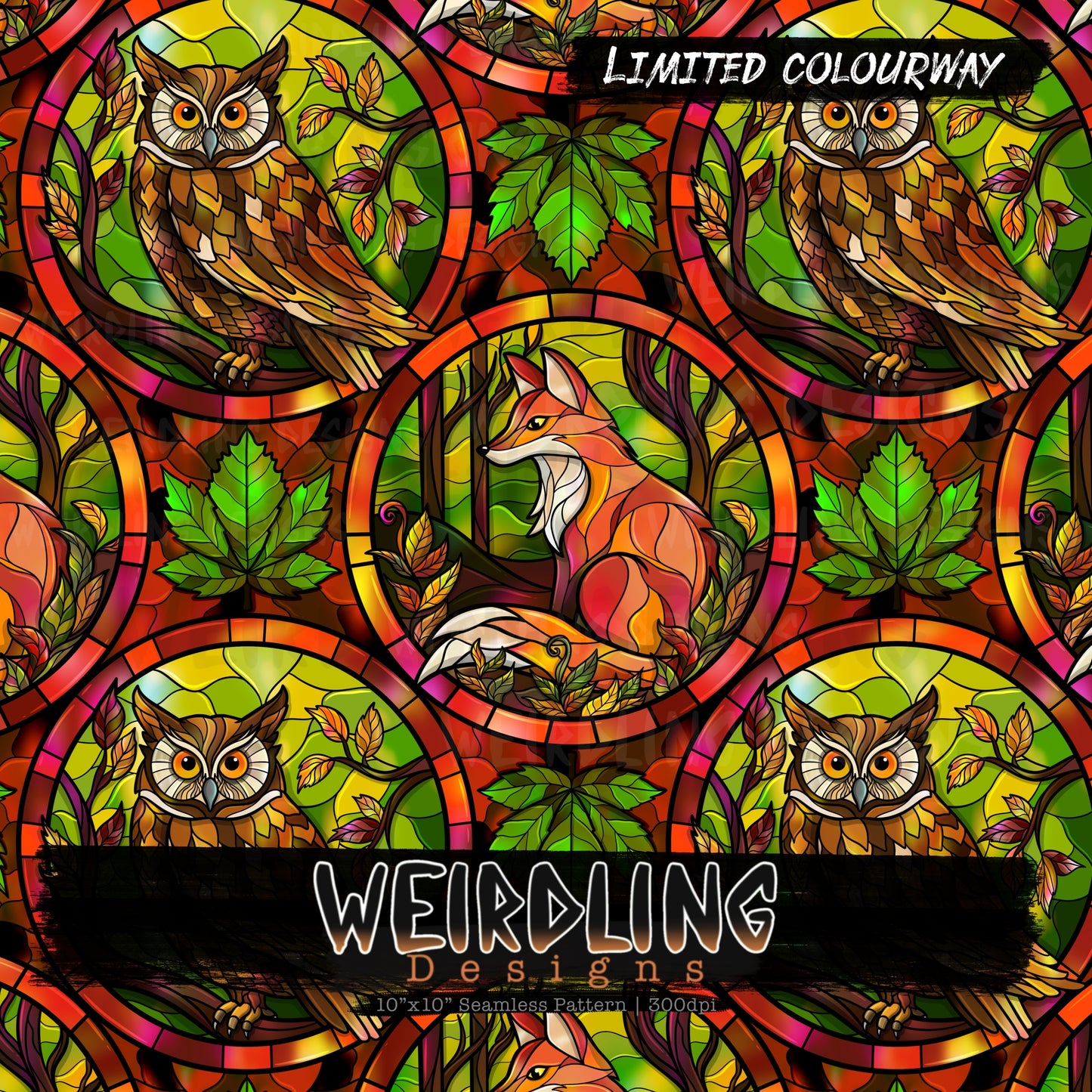 Woodland Glass - Limited Seamless Design - 4 Colourways