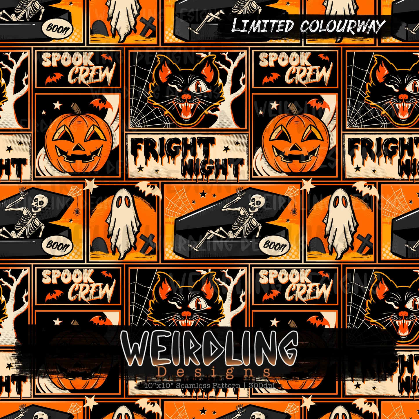 Fright Night - Limited Seamless Design - 4 Colourways