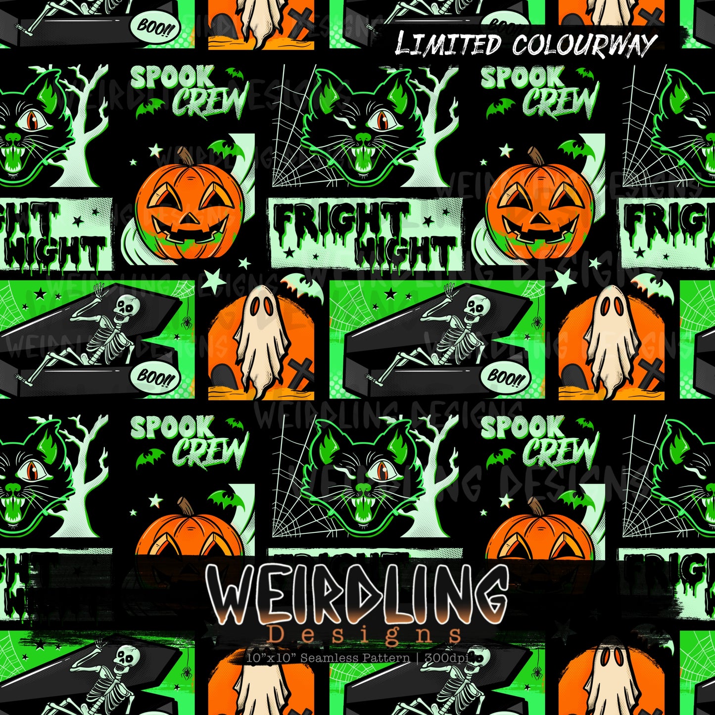 Fright Night - Limited Seamless Design - 4 Colourways