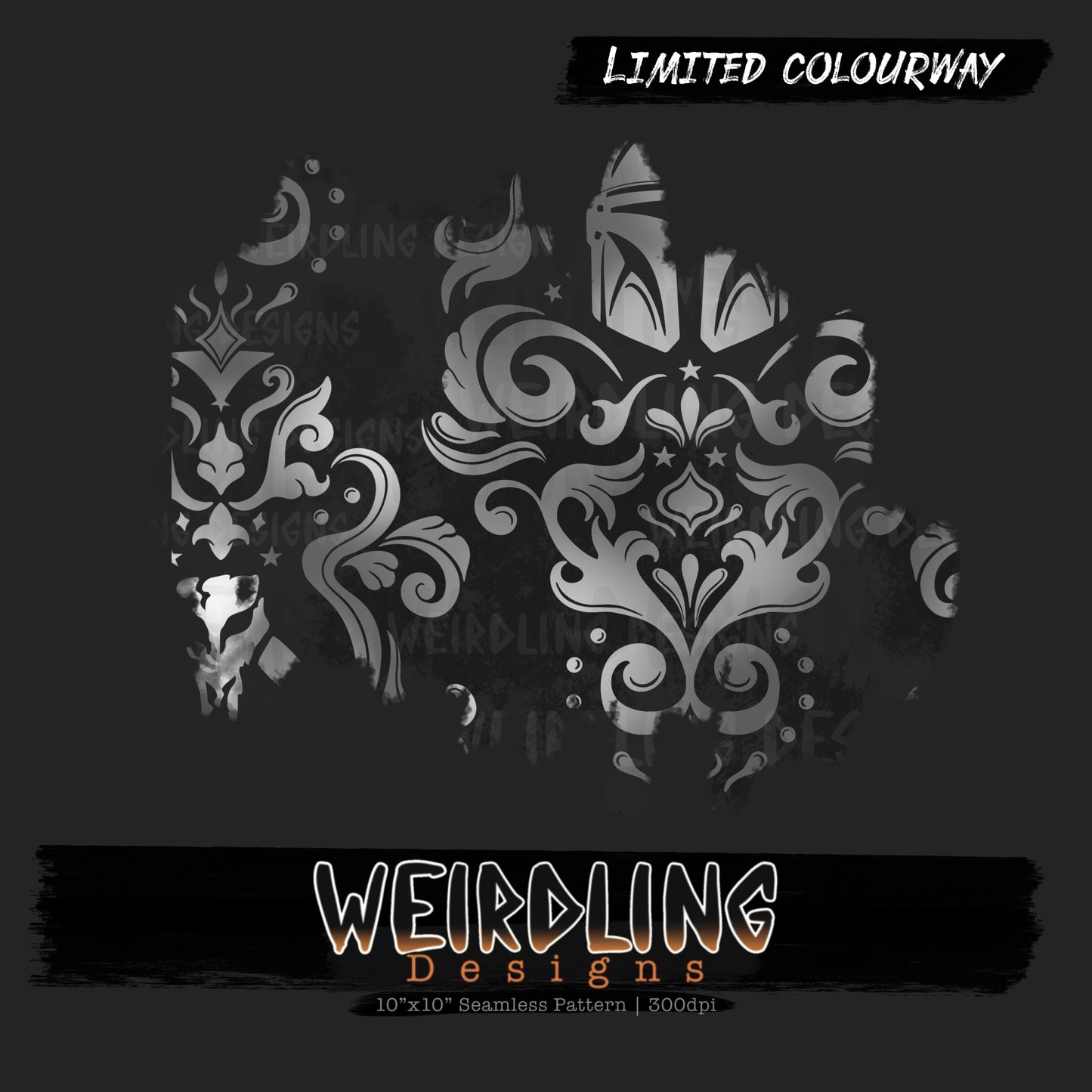 Mando Damask - Limited Seamless Design - 5 Colourways