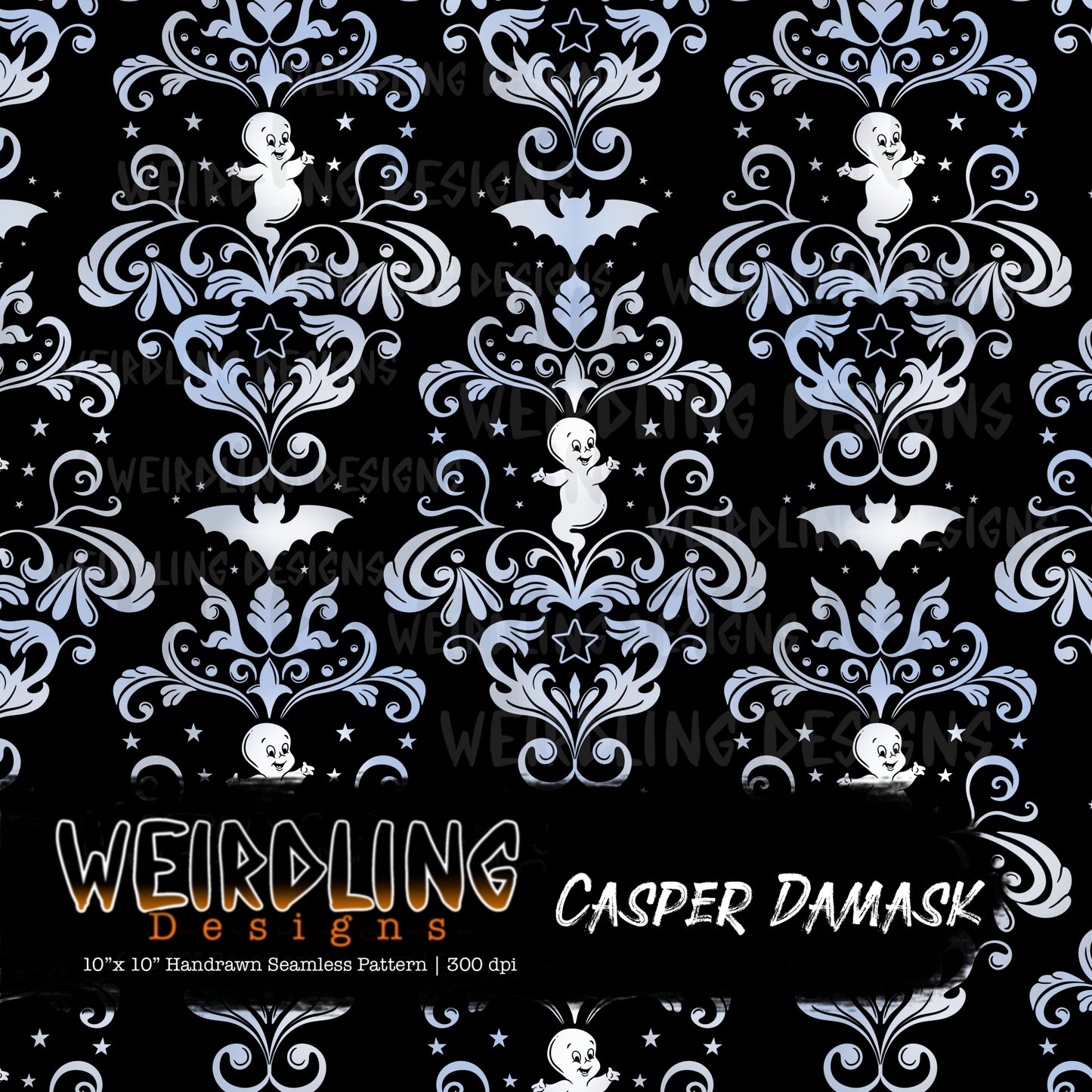 Casper Damask - Limited Seamless Design - 6 Colourways