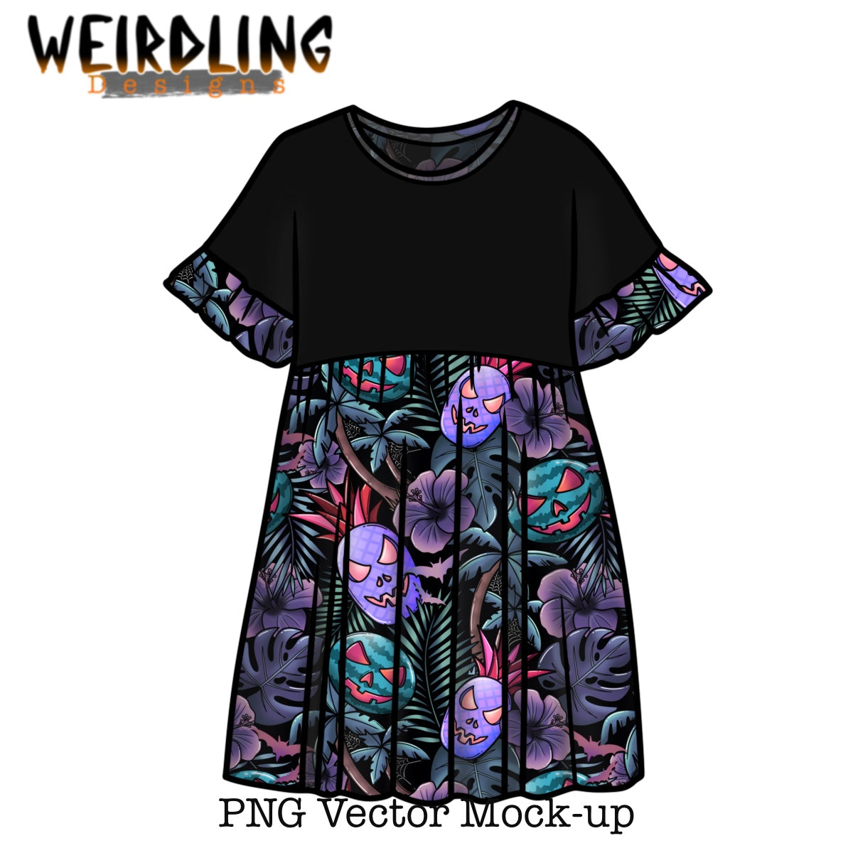 Smock Dress - Vector Mock Up