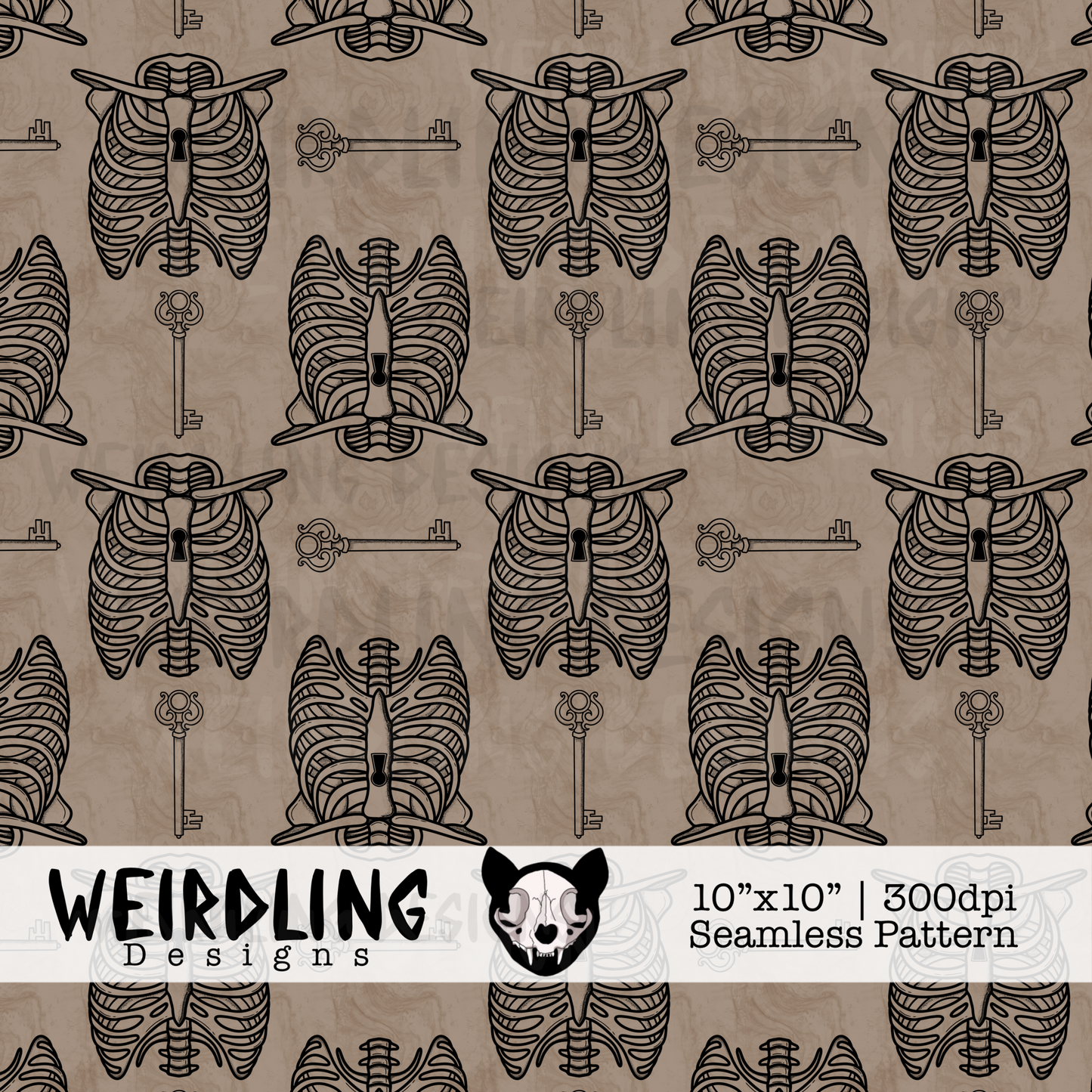 The Cage - Exclusive Seamless Pattern - Multiple Colourways