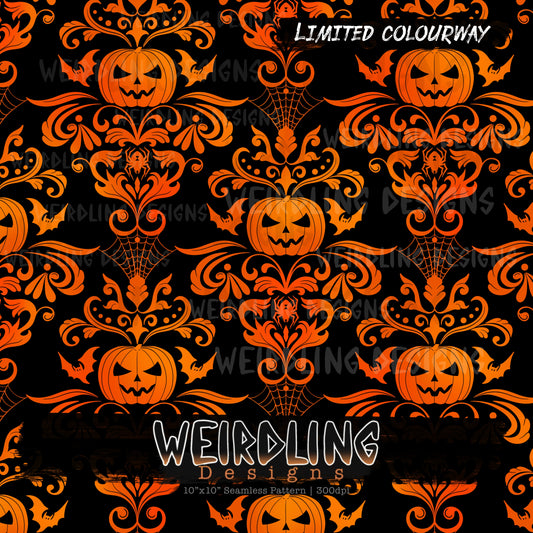 Halloween Damask - Limited Seamless Design - 3 Colourways