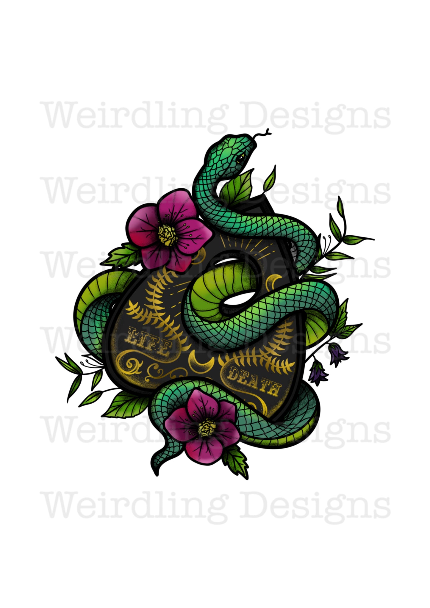 Vita Mortis - Illustration - Wall Art Print