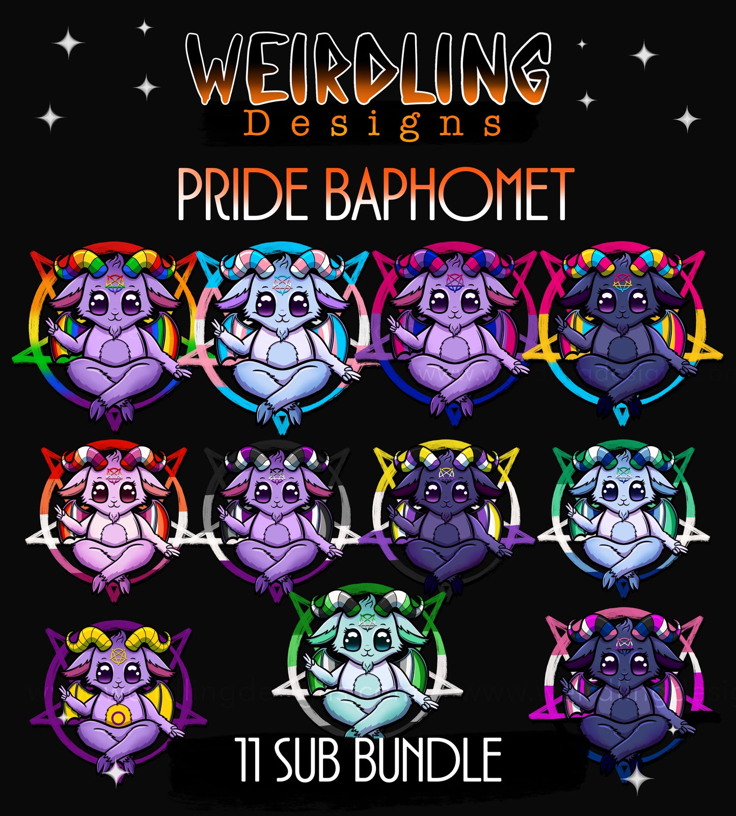 Pride Baphomet- Non-exclusive PNG subs