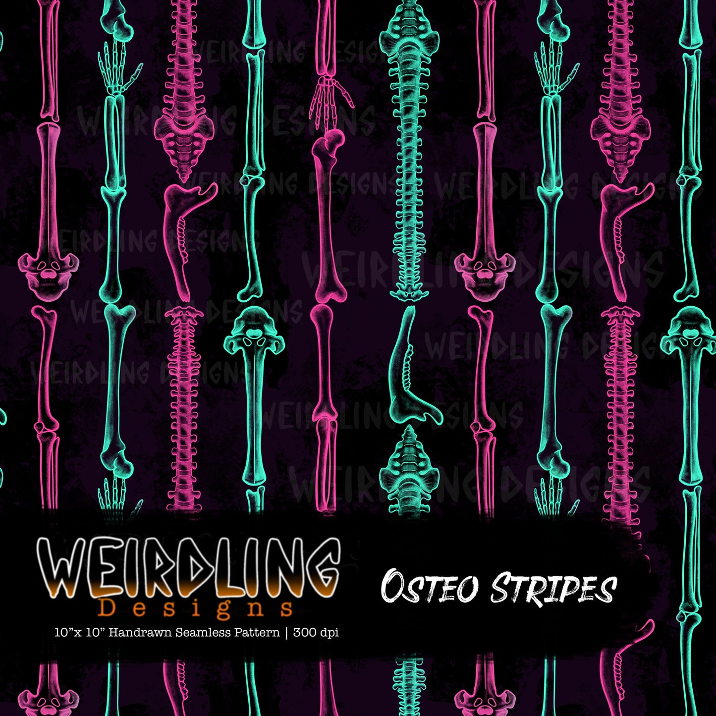 Osteo Stripes - Limited Seamless Design- 6 Colourways
