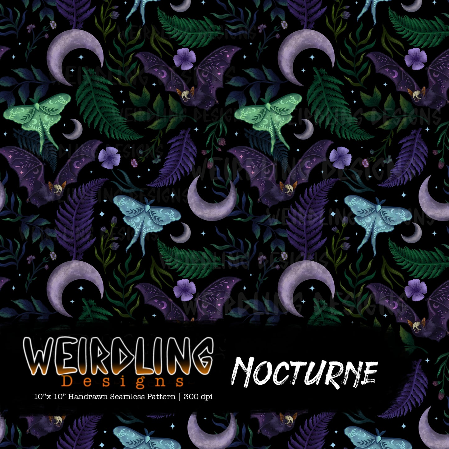 Nocturne - Limited Seamless Design - 5 Colourways