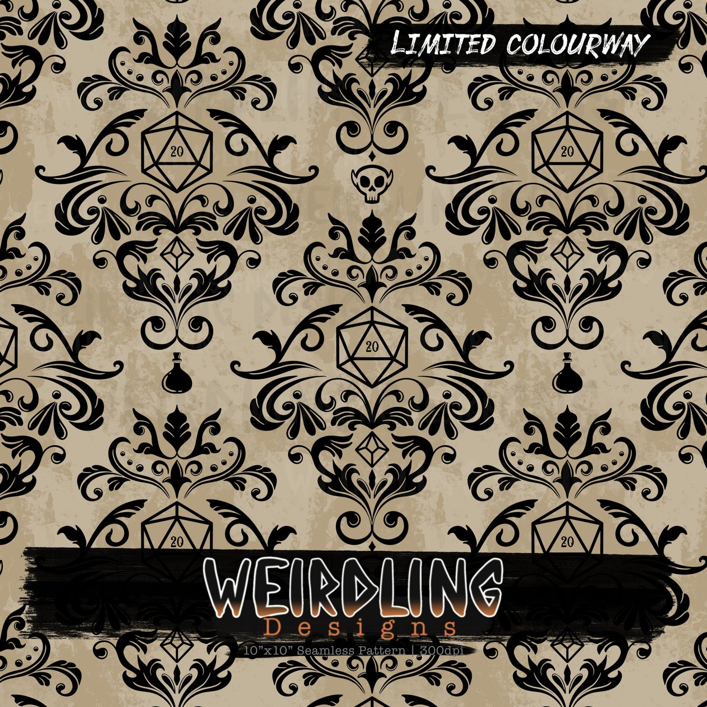 Dungeons & Damask - Limited Seamless Design - 9 Colourways