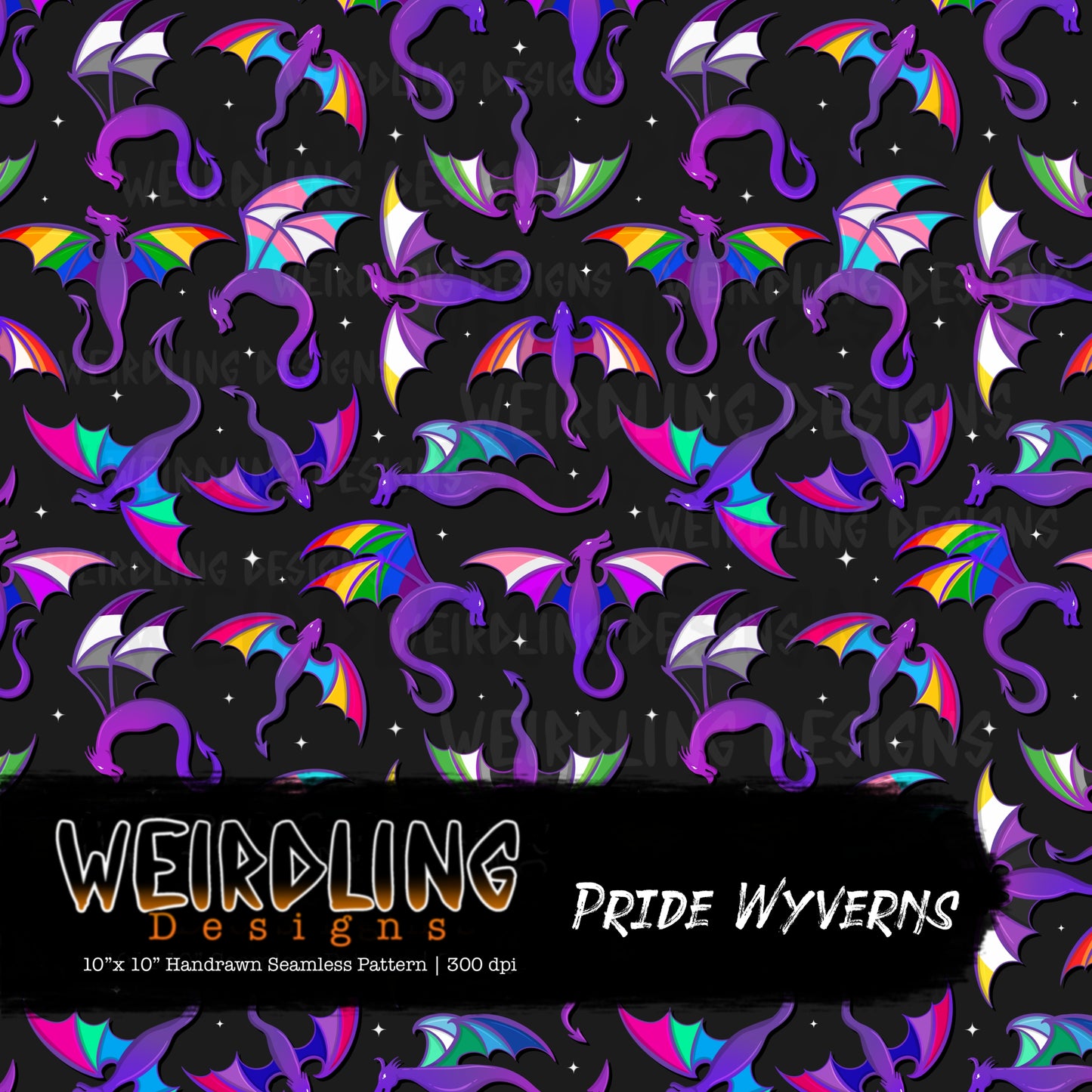 Pride Wyverns - Limited Seamless Design - 4 Colourways