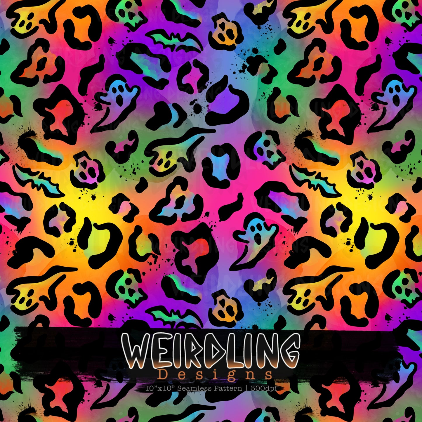 Death Leopard Print - Limited Seamless Design - 6 Colourways