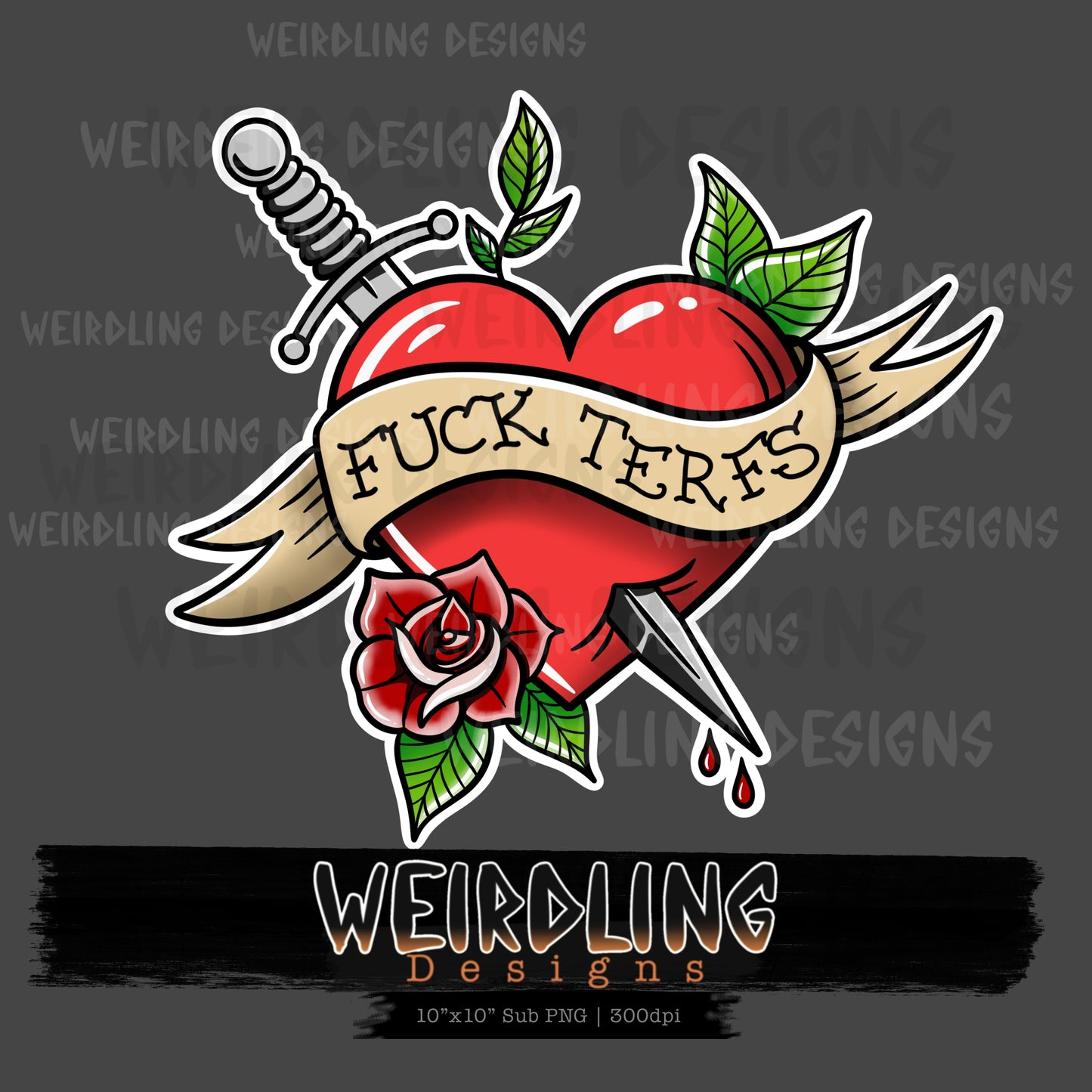 F**k TERFs - Non-exclusive Sub PNG