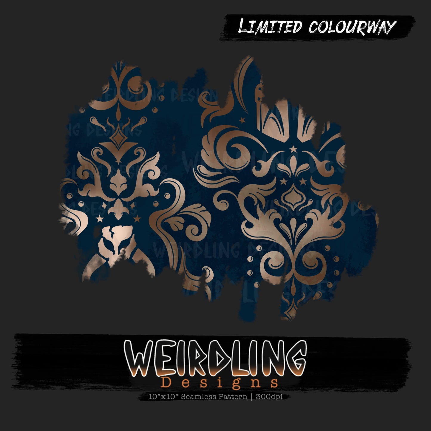 Mando Damask - Limited Seamless Design - 5 Colourways