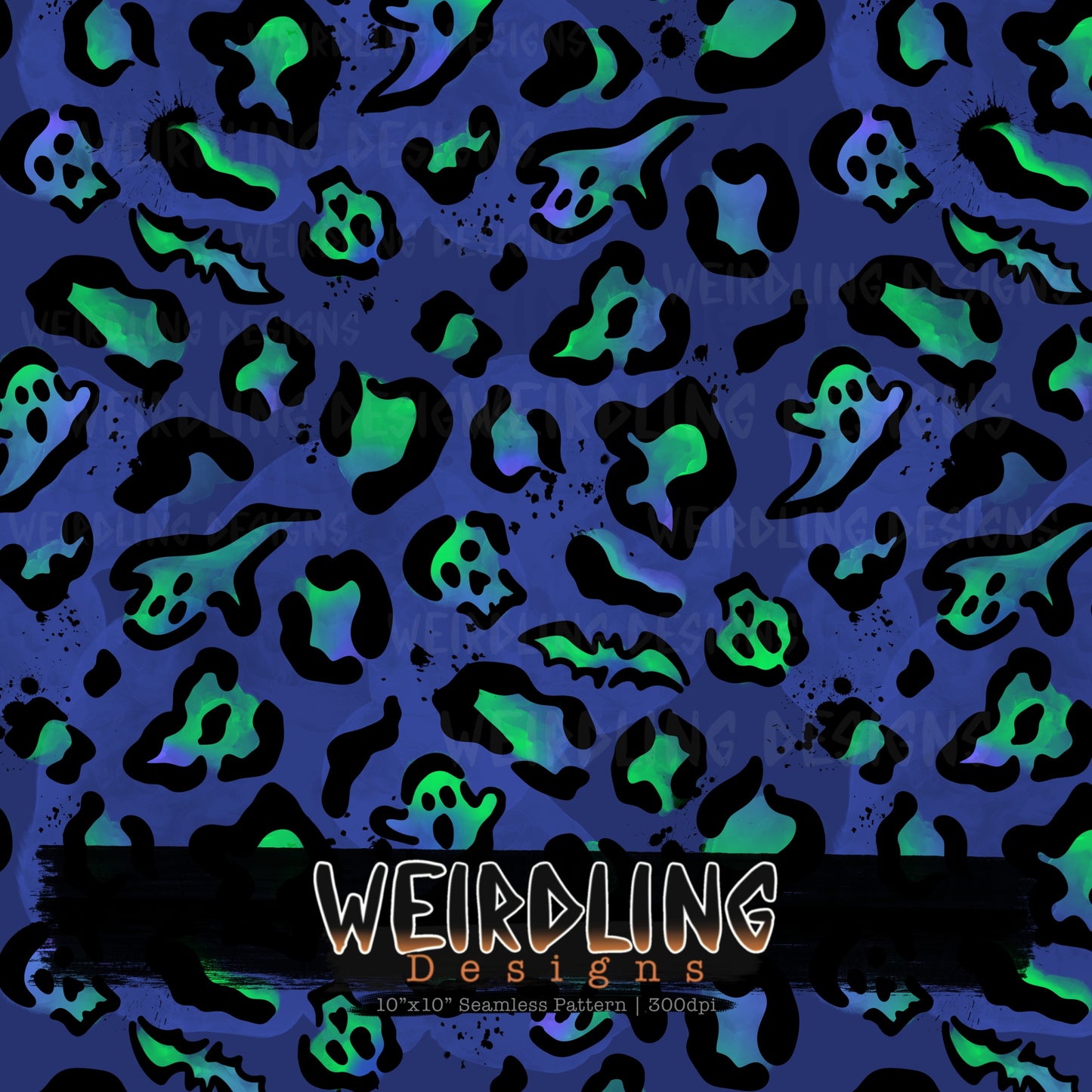 Death Leopard Print - Limited Seamless Design - 6 Colourways