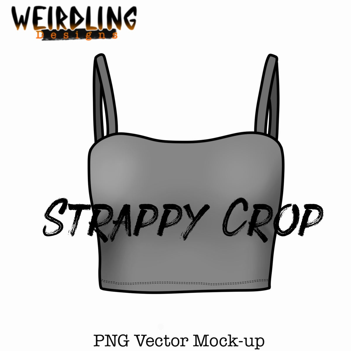 Strappy Crop - Vector Mockup