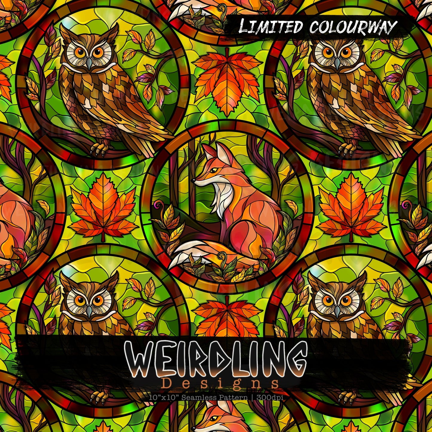 Woodland Glass - Limited Seamless Design - 4 Colourways