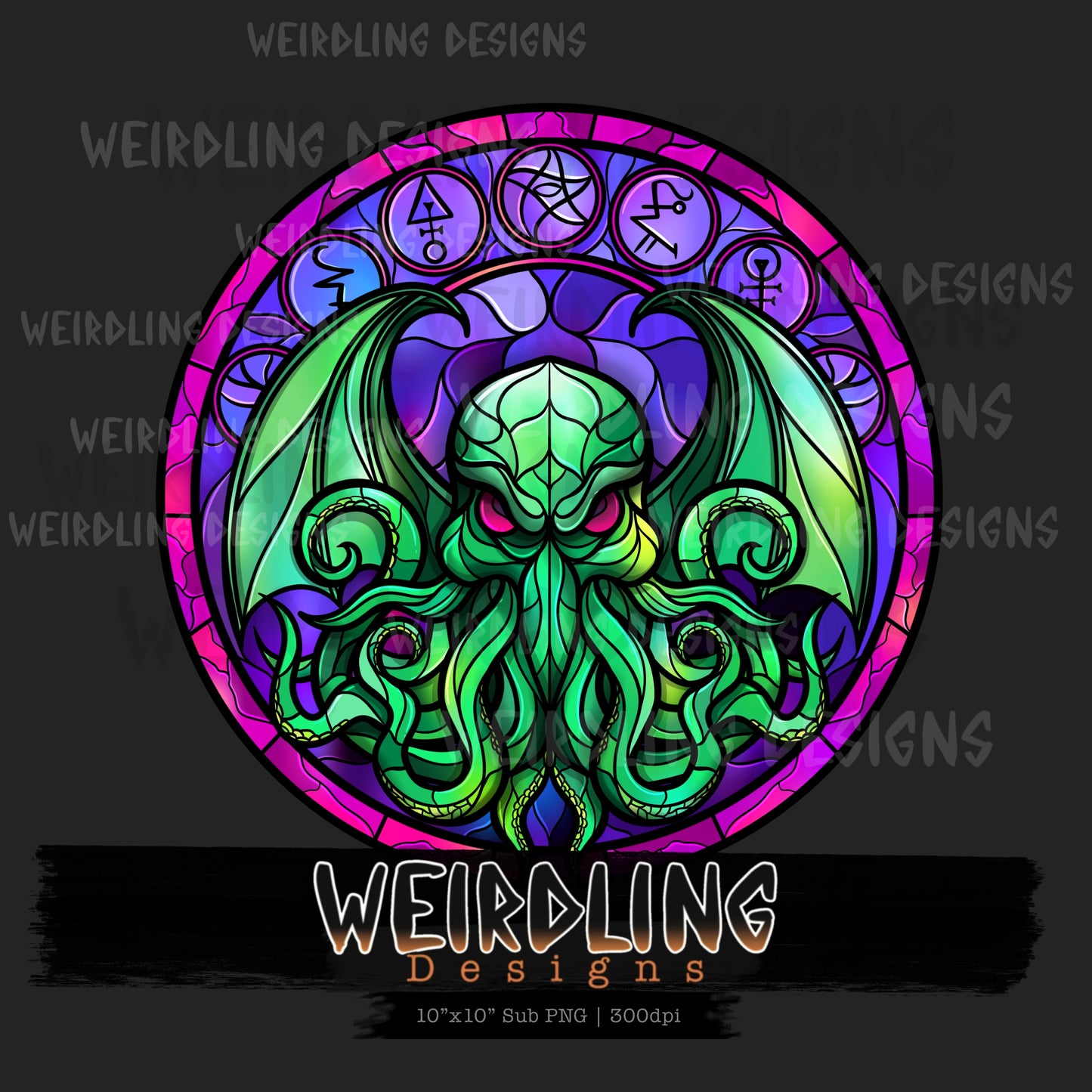 Cthulhu Glass - Non-Exclusive PNG sub - 5 Colourways