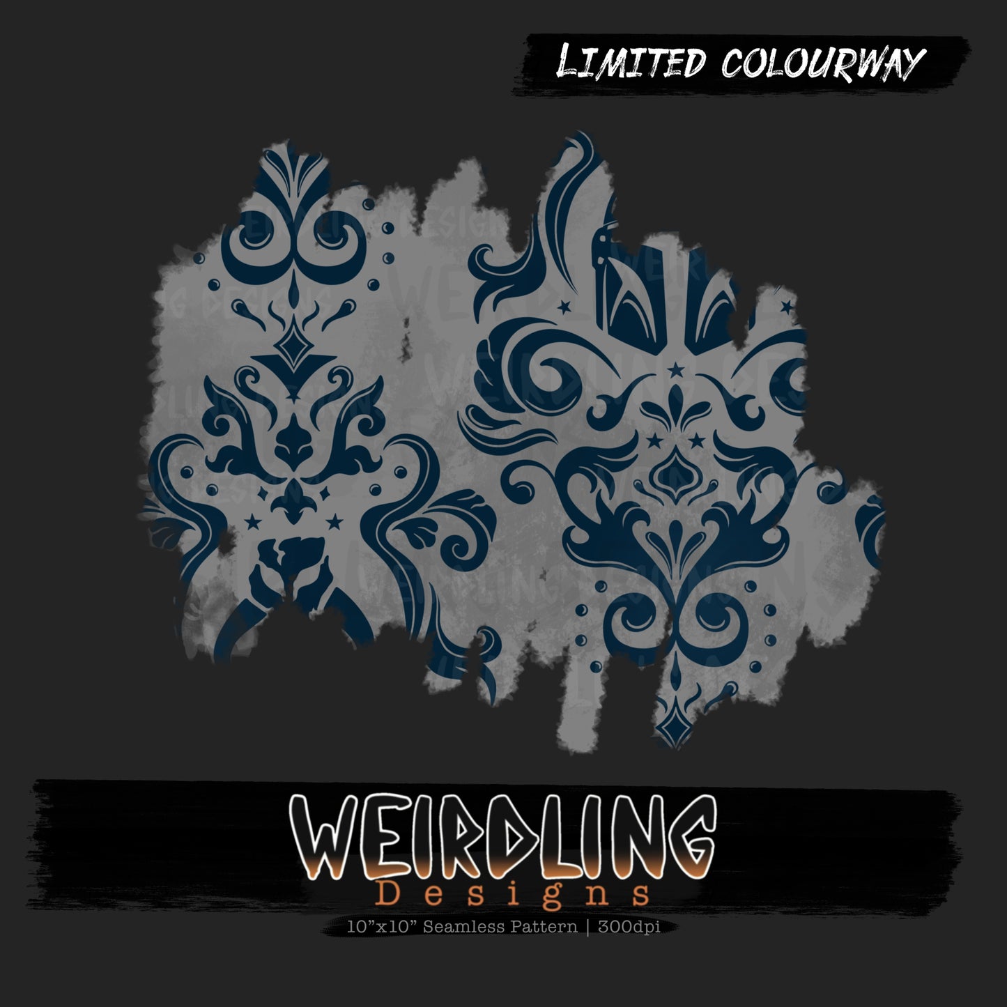 Mando Damask - Limited Seamless Design - 5 Colourways