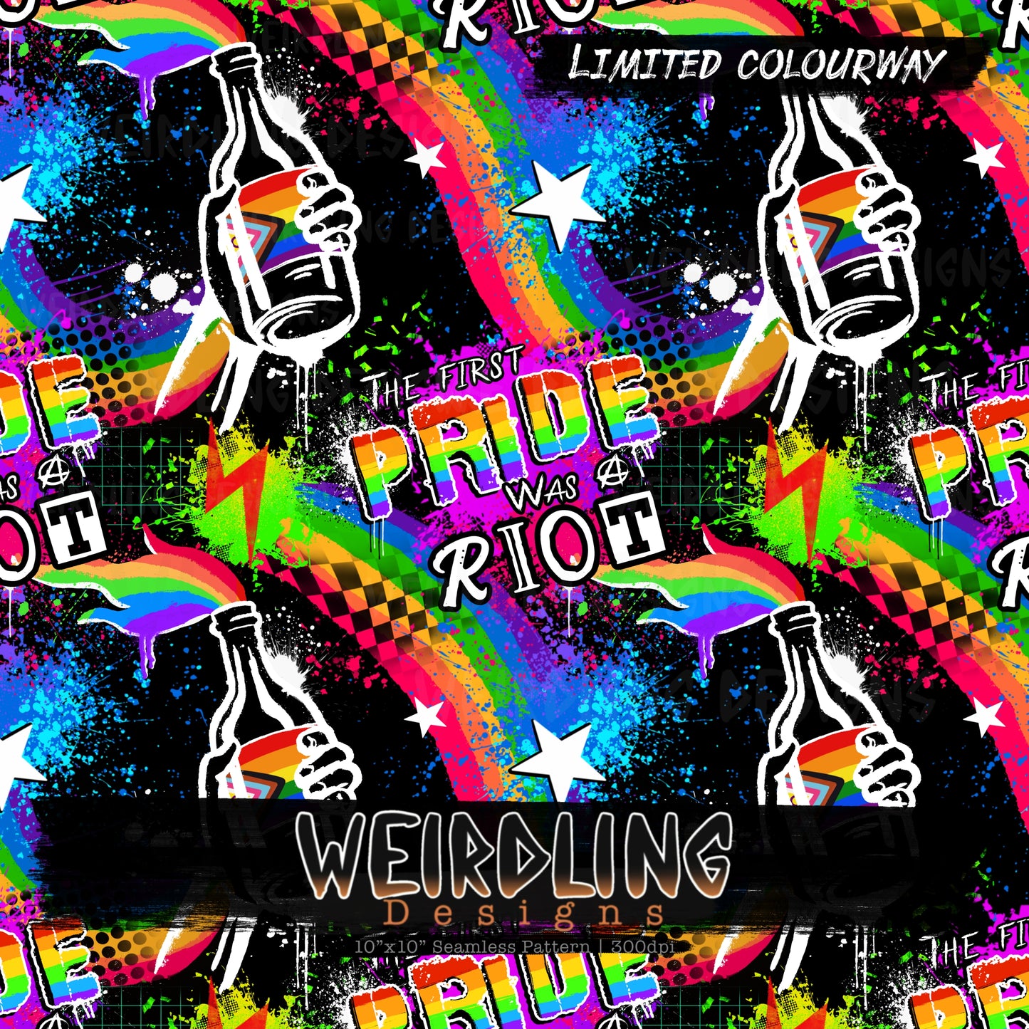 Pride Riot - Limited Seamless File - 2 colourways