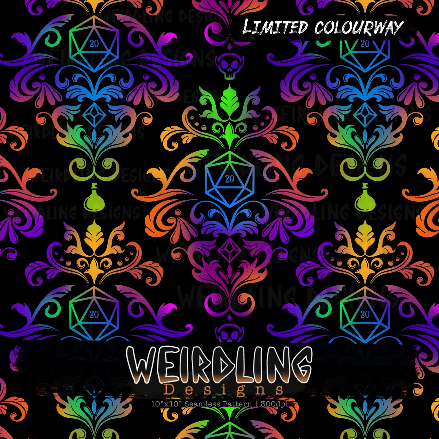 Dungeons & Damask - Limited Seamless Design - 9 Colourways