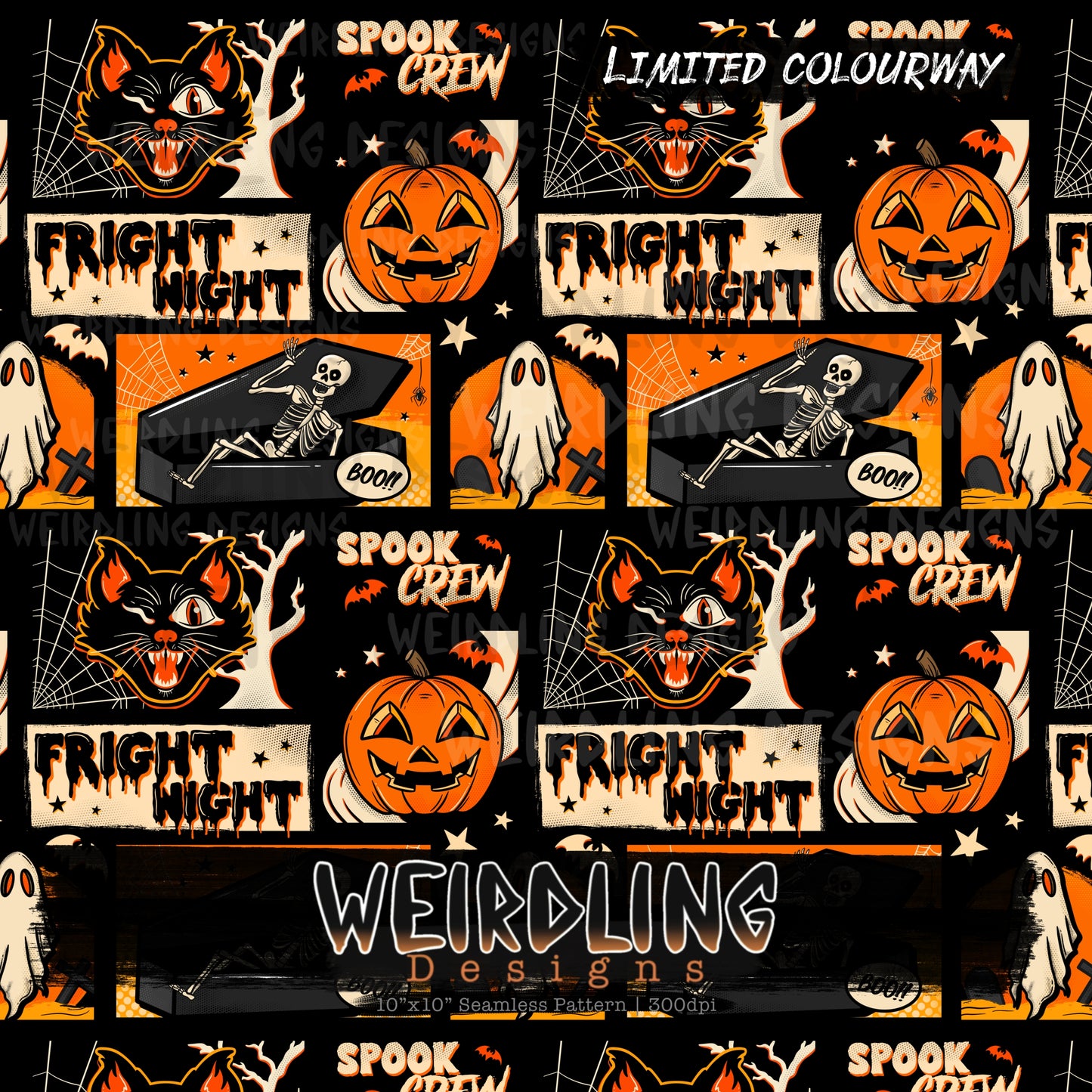 Fright Night - Limited Seamless Design - 4 Colourways