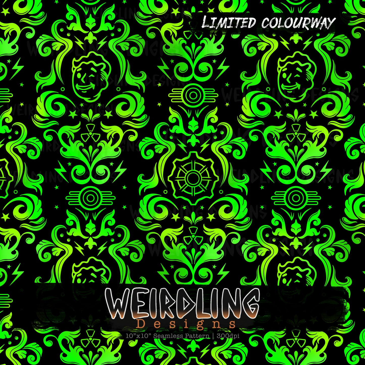 Wasteland Damask - Limited Seamless Design - 5 Colourways