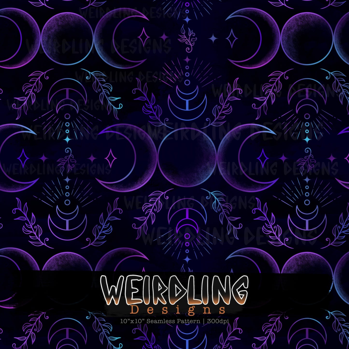 Forest Moon - Limited Seamless Design - 5 Colourways