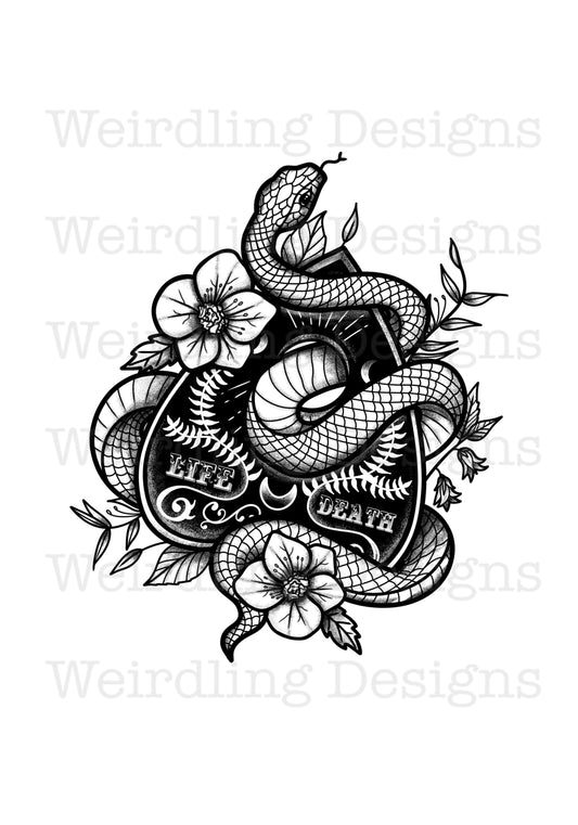 Vita Mortis - Illustration - Wall Art Print