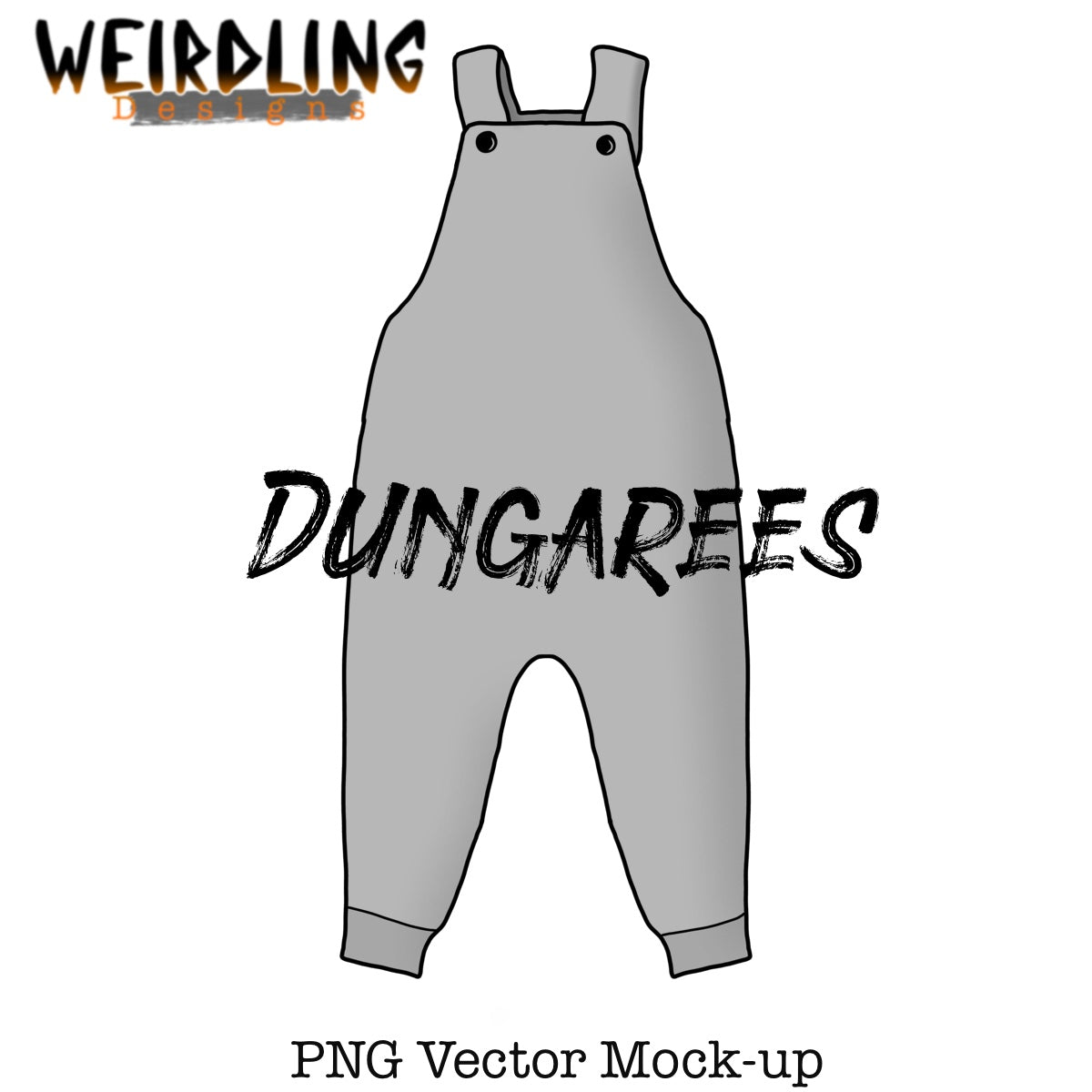 Dungarees - Vector Mockup