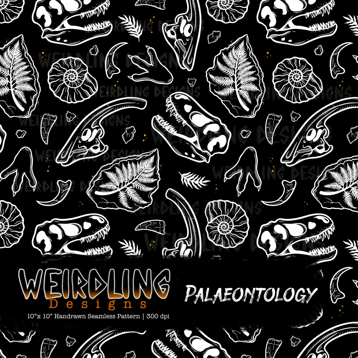 Palaeontology- Limited Seamless Design - 8 Colourways