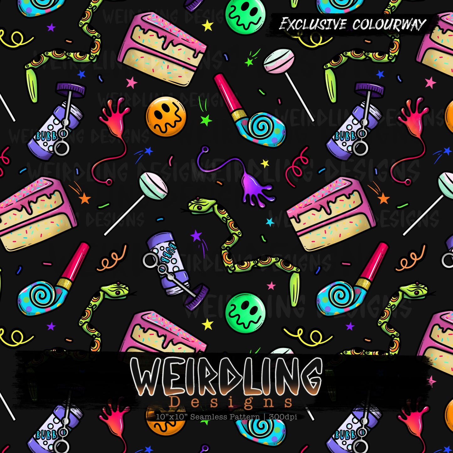 Party Bag - Exclusive Seamless Design - 8 Colourways