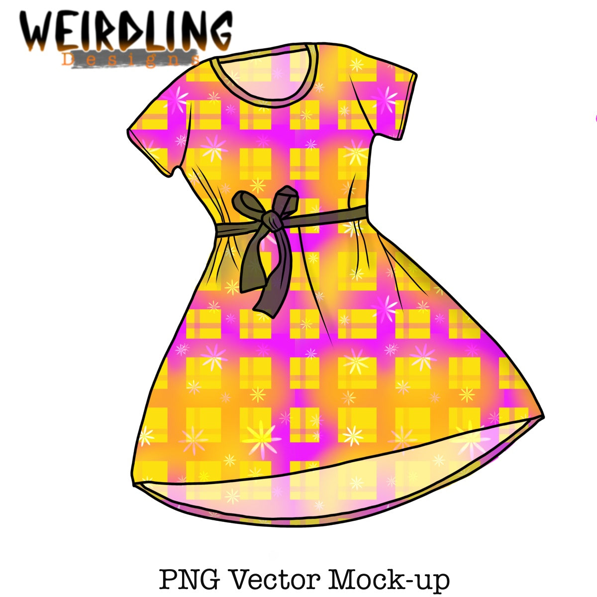 Tee Dress - Vector Mockup