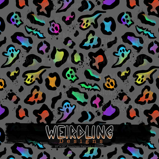 Death Leopard Print - Limited Seamless Design - 6 Colourways