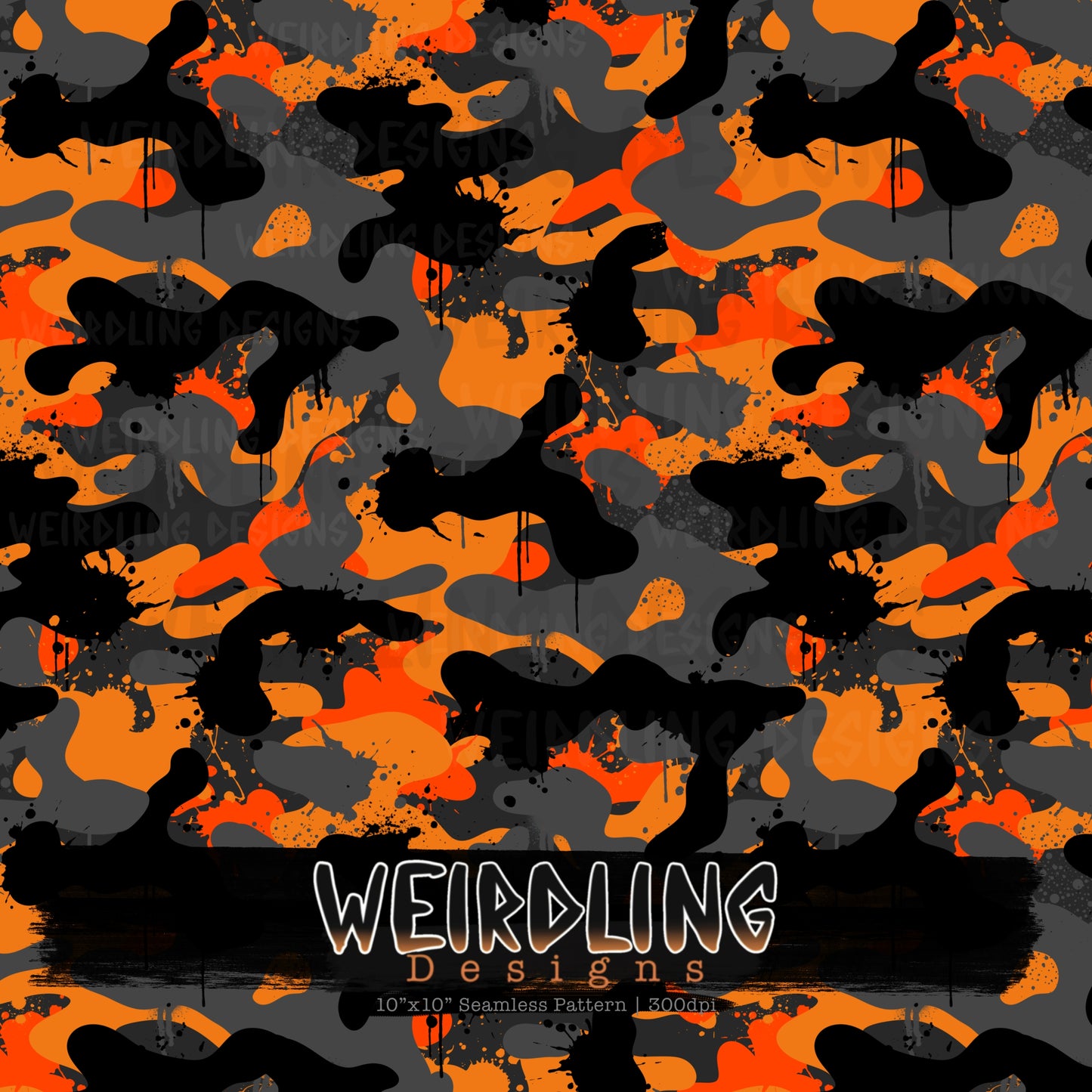 Camo Splat - Limited Seamless Design - 7 Colourways