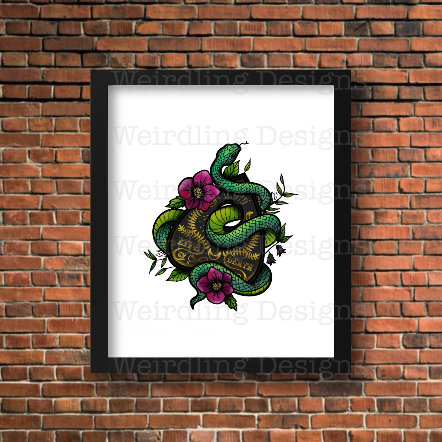 Vita Mortis - Illustration - Wall Art Print
