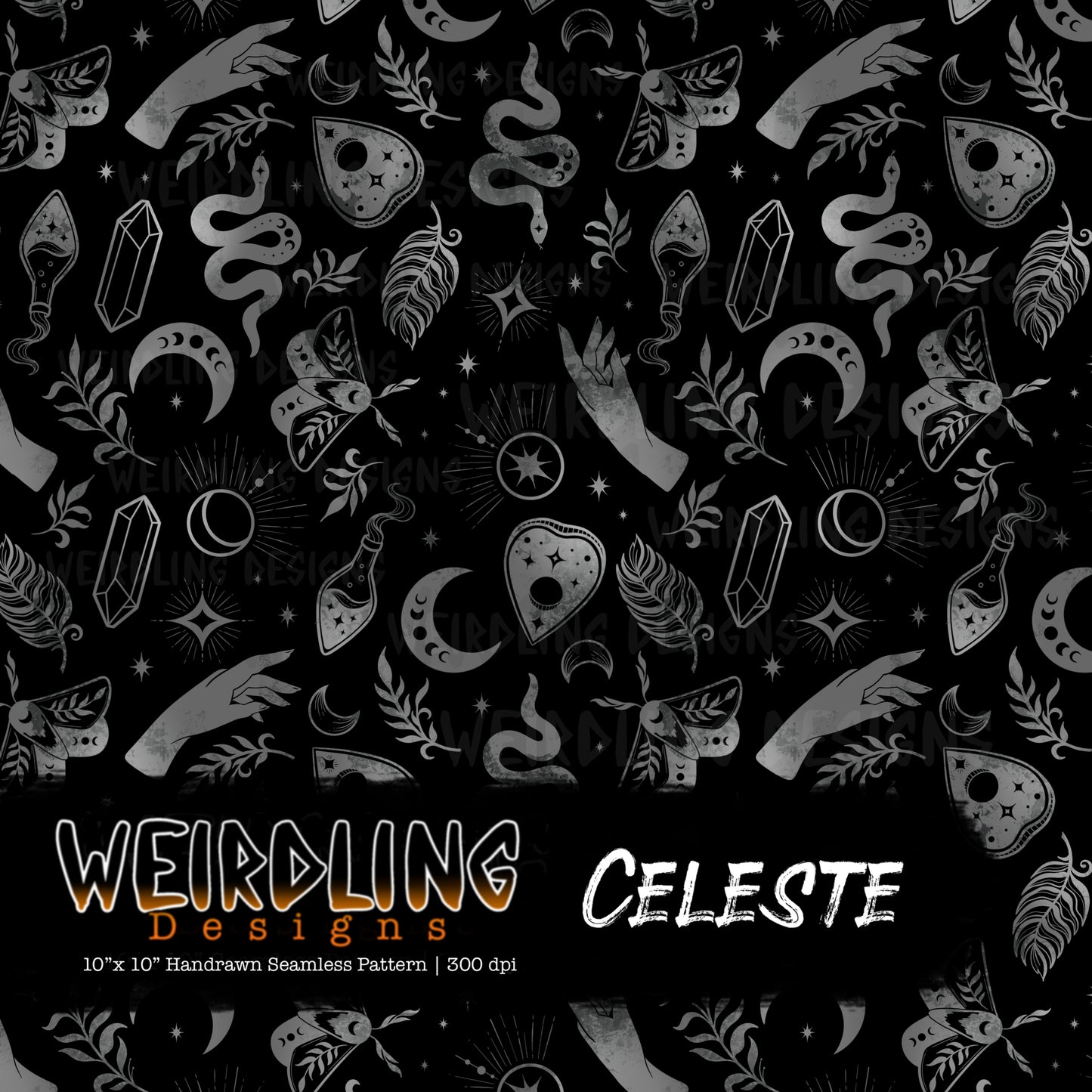 Celeste - Limited Seamless Design - 7 Colourways