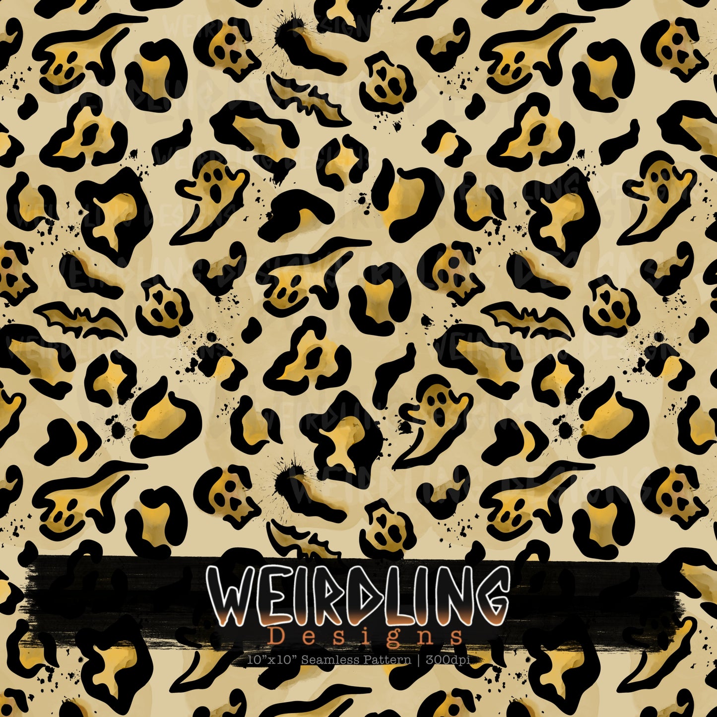 Death Leopard Print - Limited Seamless Design - 6 Colourways