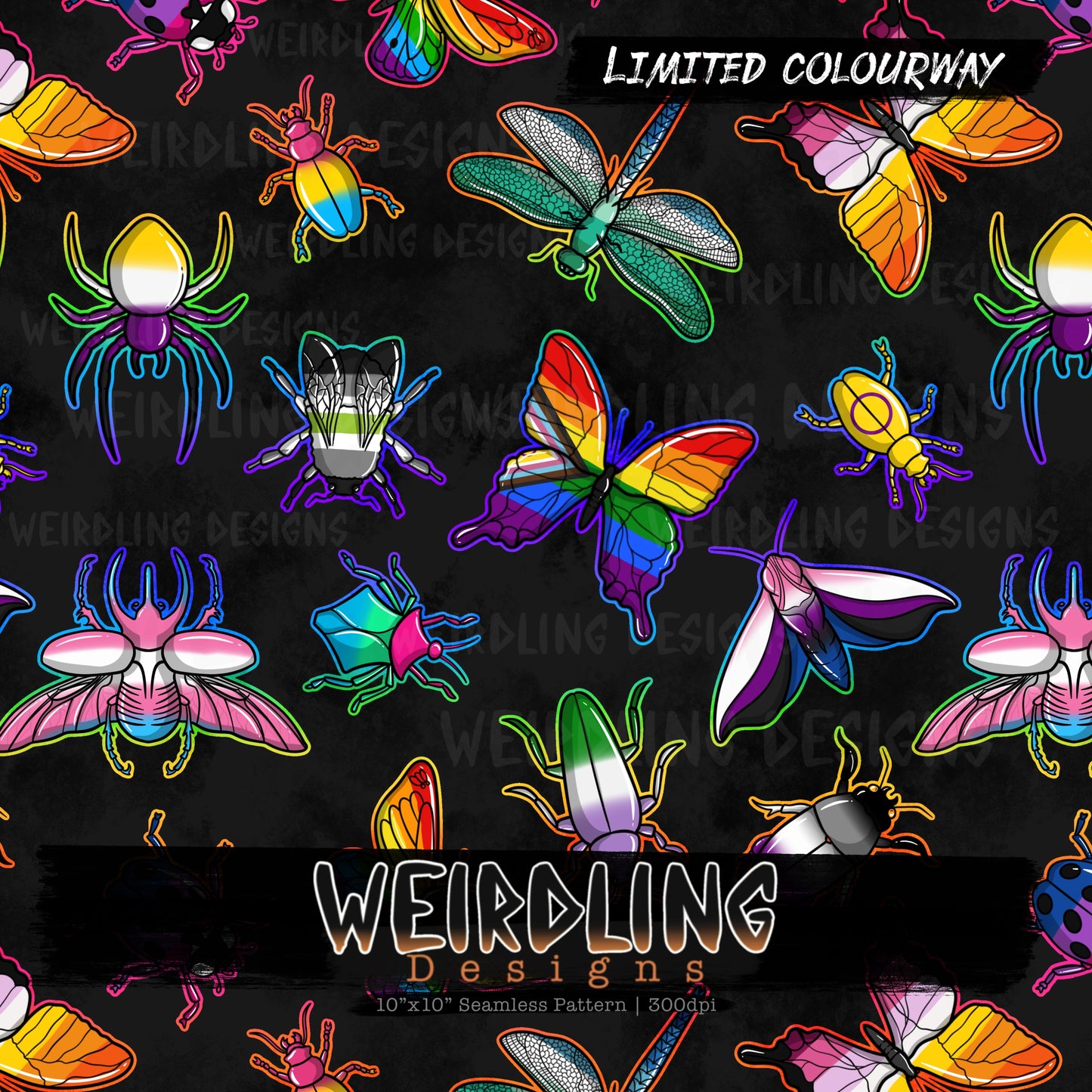 Pride Bugs - Limited Seamless Design- 6 Colourways