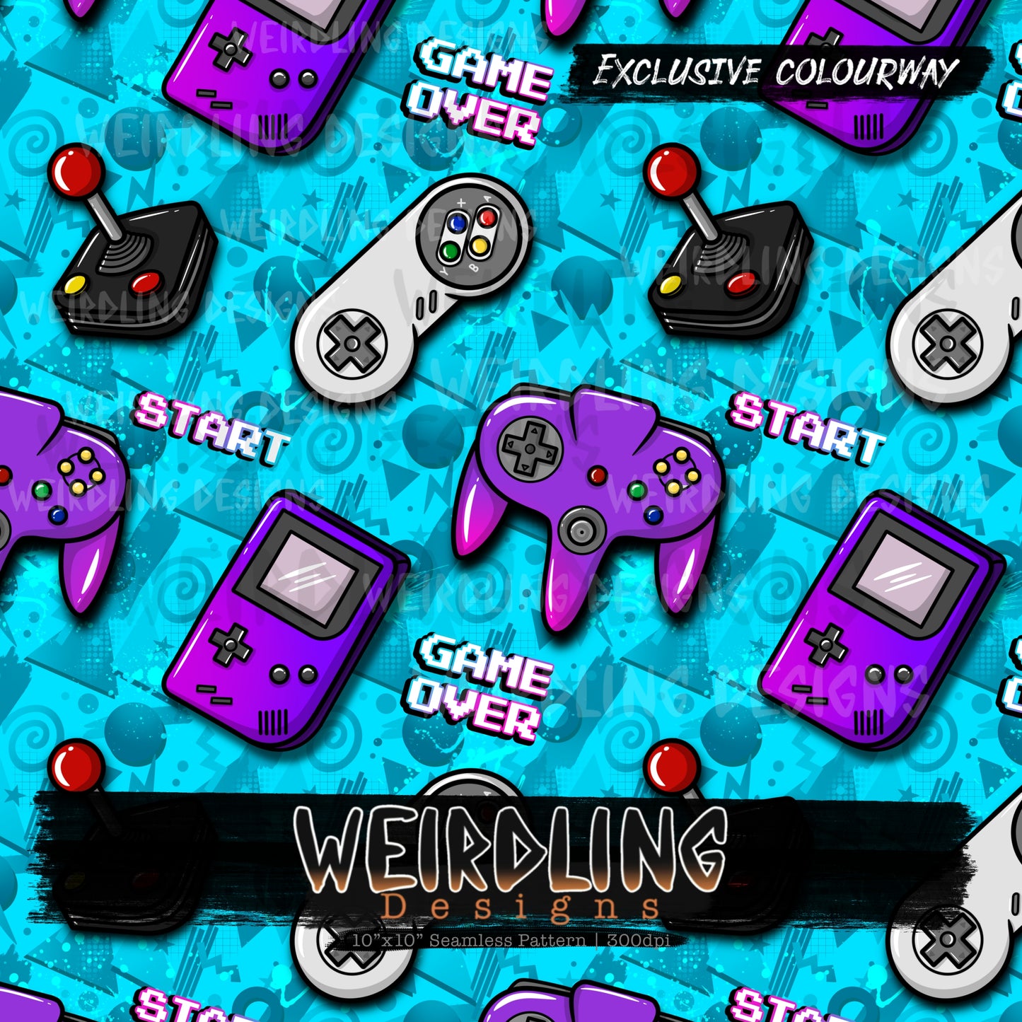 Arcade - Exclusive Seamless Design - 6 Colourways