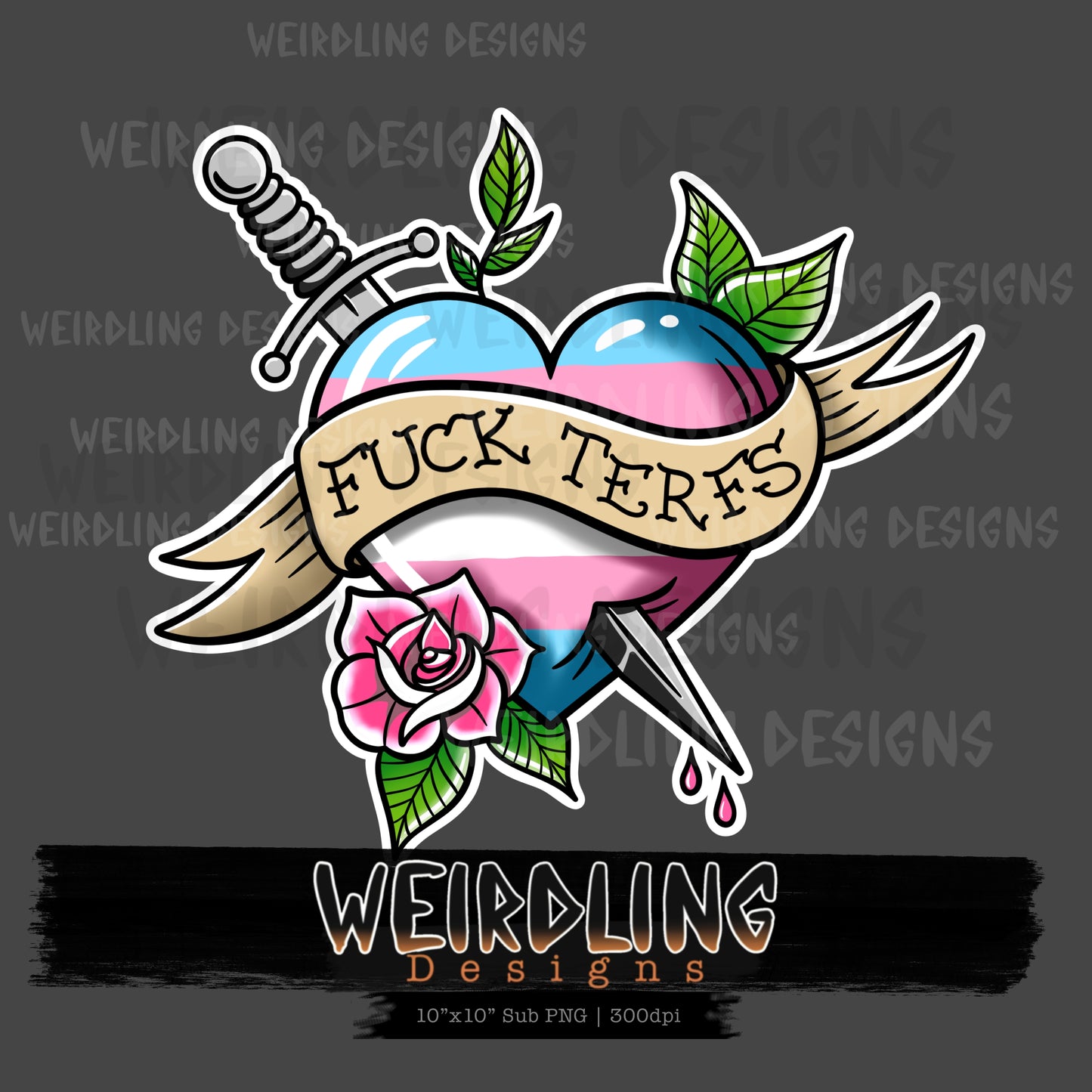 F**k TERFs - Non-exclusive Sub PNG