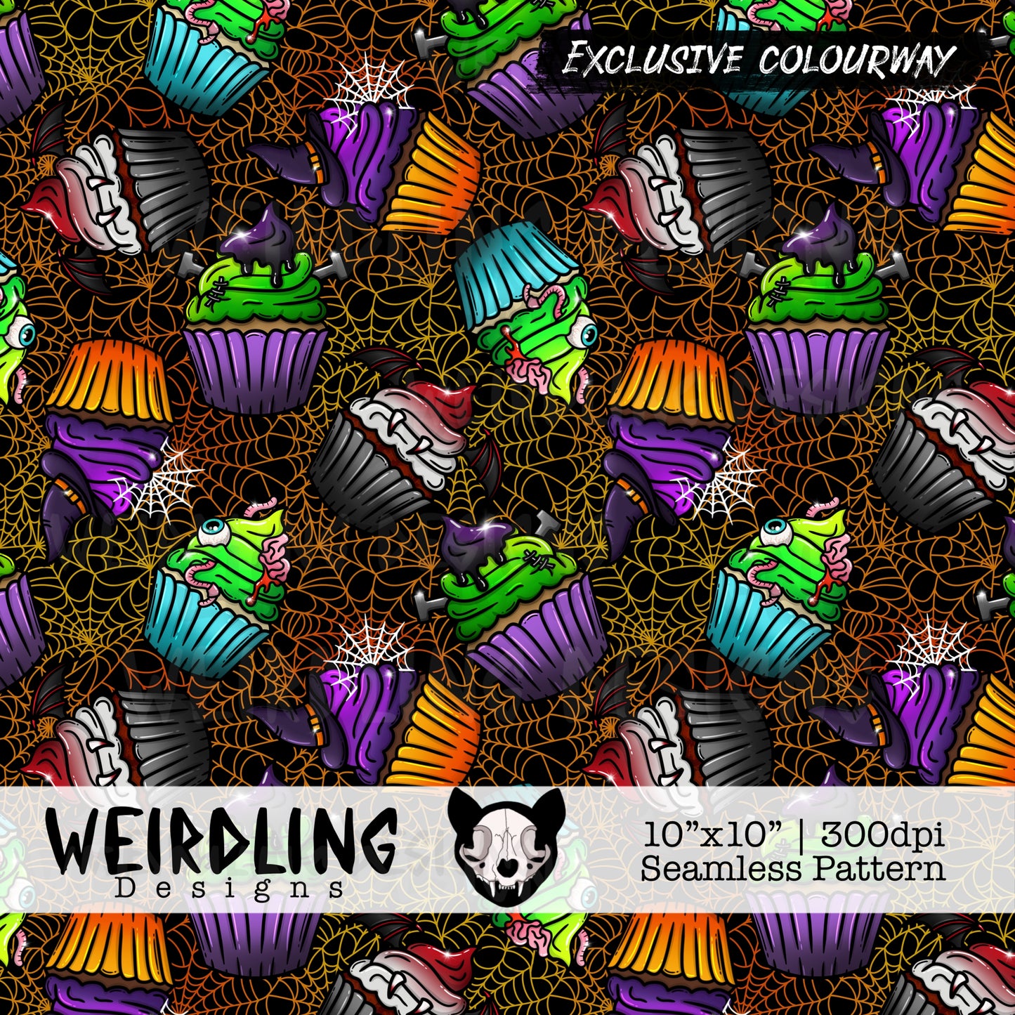 Creep Cakes - Exclusive Seamless Design - 7 Colourways