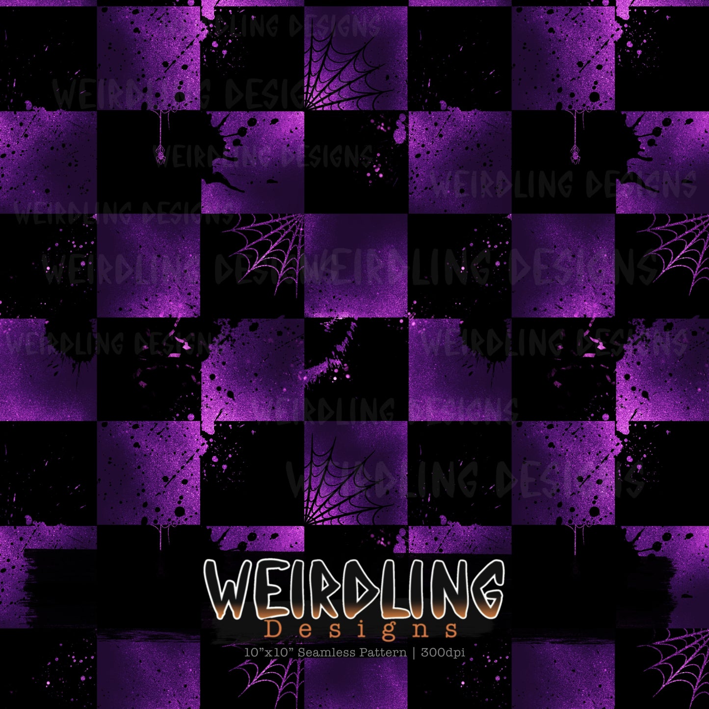 Spider Check - Limited Seamless Design - 3 Colourways