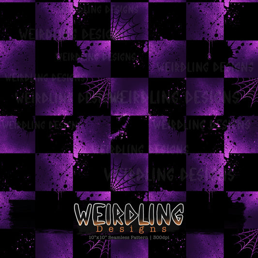 Spider Check - Limited Seamless Design - 3 Colourways