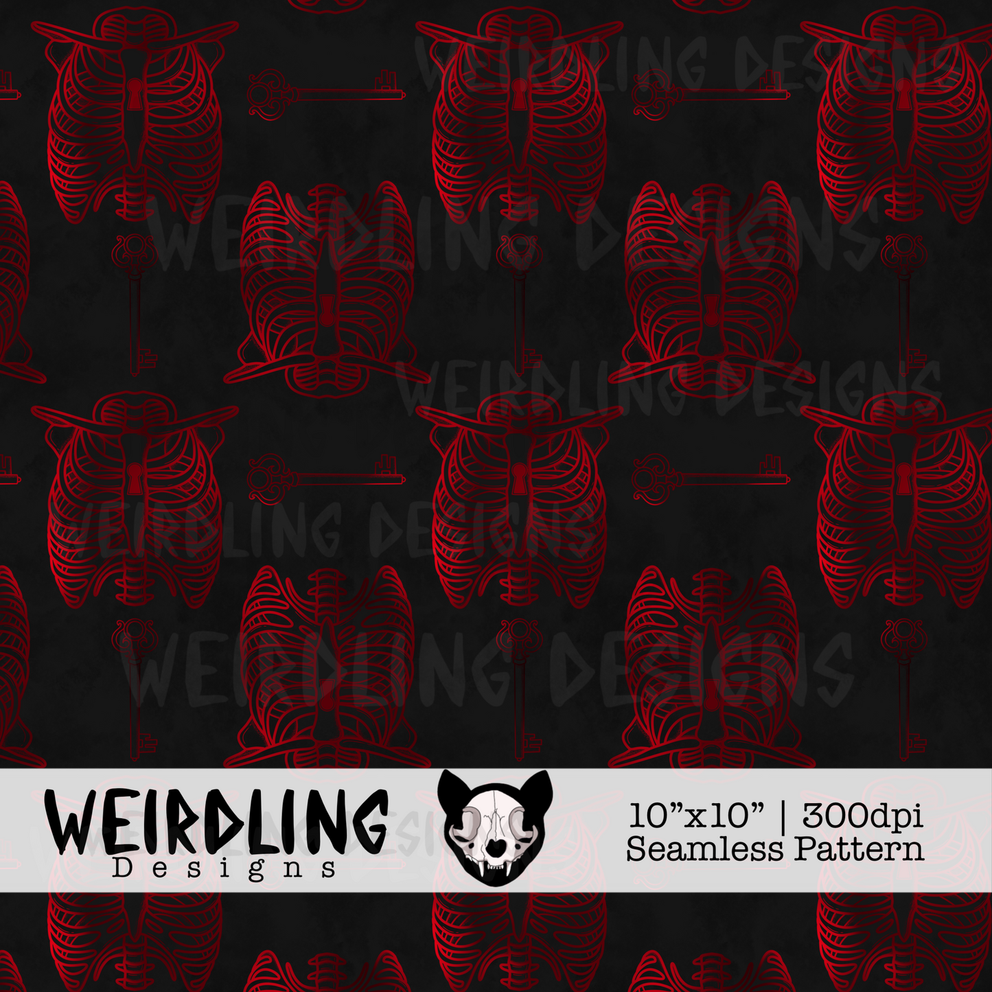 The Cage - Exclusive Seamless Pattern - Multiple Colourways