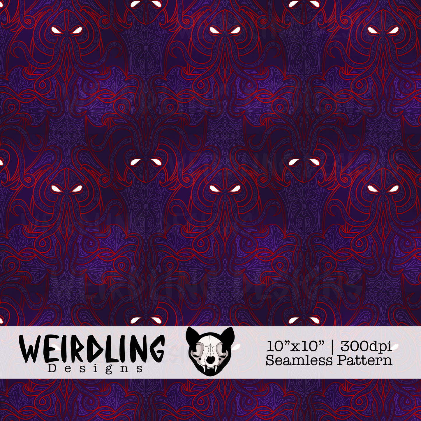 R’lyeh Dreamer - Exclusive Seamless Pattern - 4 colourways