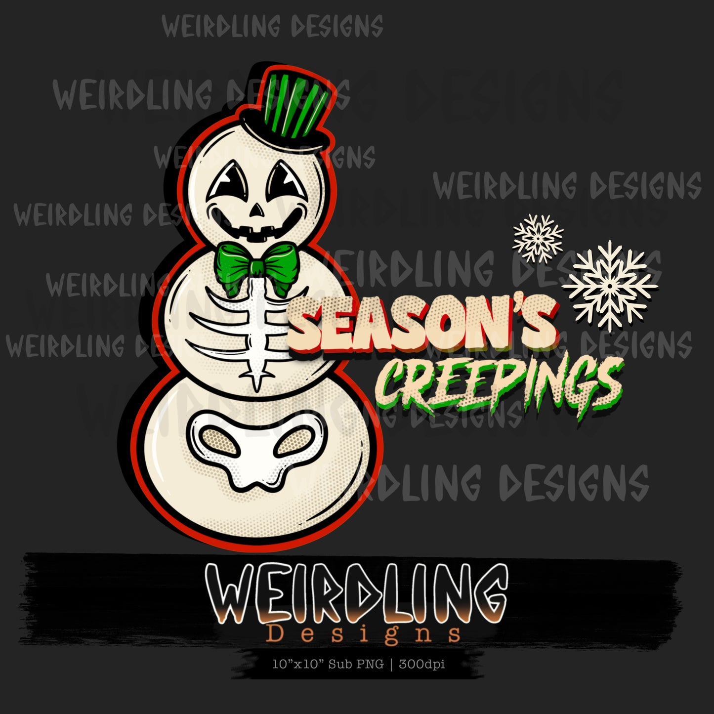 Vintage Snowmen - Non-exclusive PNG Sub - 3 Colourways