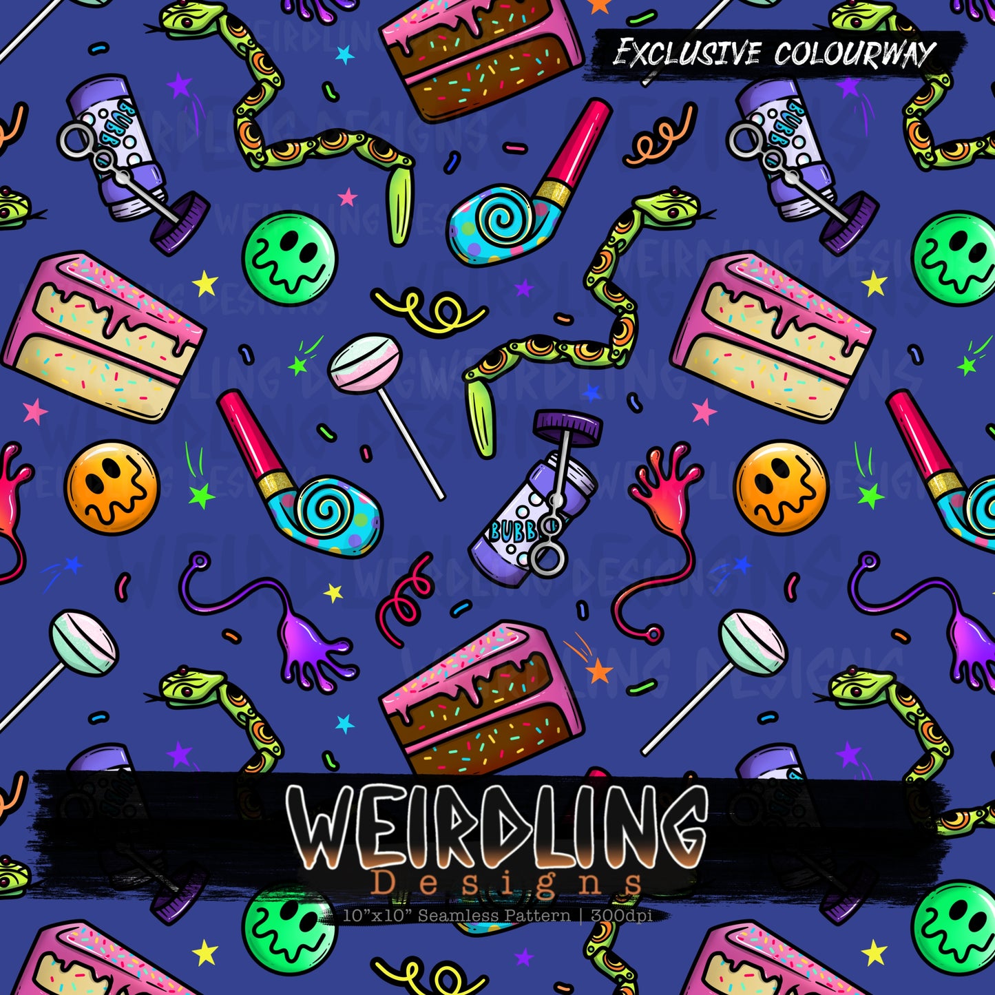 Party Bag - Exclusive Seamless Design - 8 Colourways